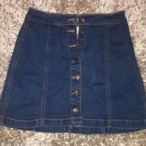 MUDD Denim Skirt with buttons